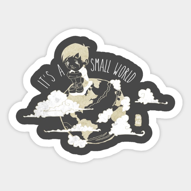 Small Sad World Sticker by Habuza